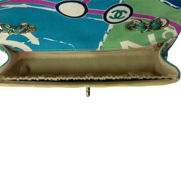 CHANEL multi-colored limited edition Eiffel Tower flap handbag - Picture 10 of 14